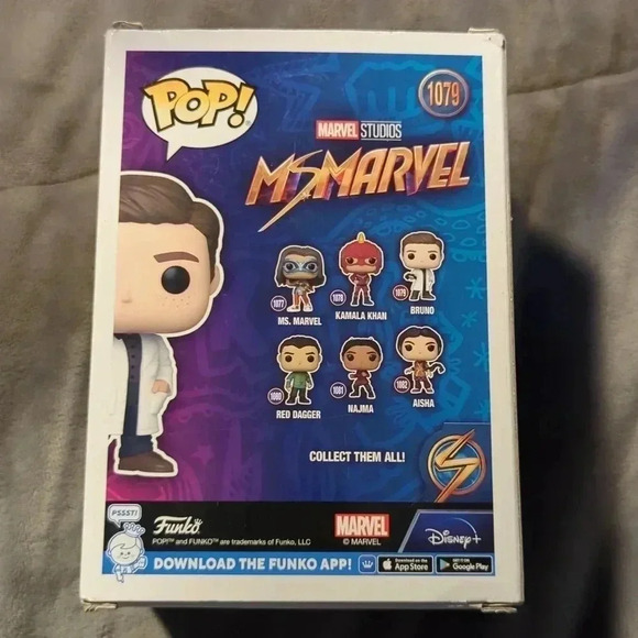 Funko Pop! Ms Marvel Bruno #1079 Marvel Studios Disney - Picture 3 of 4